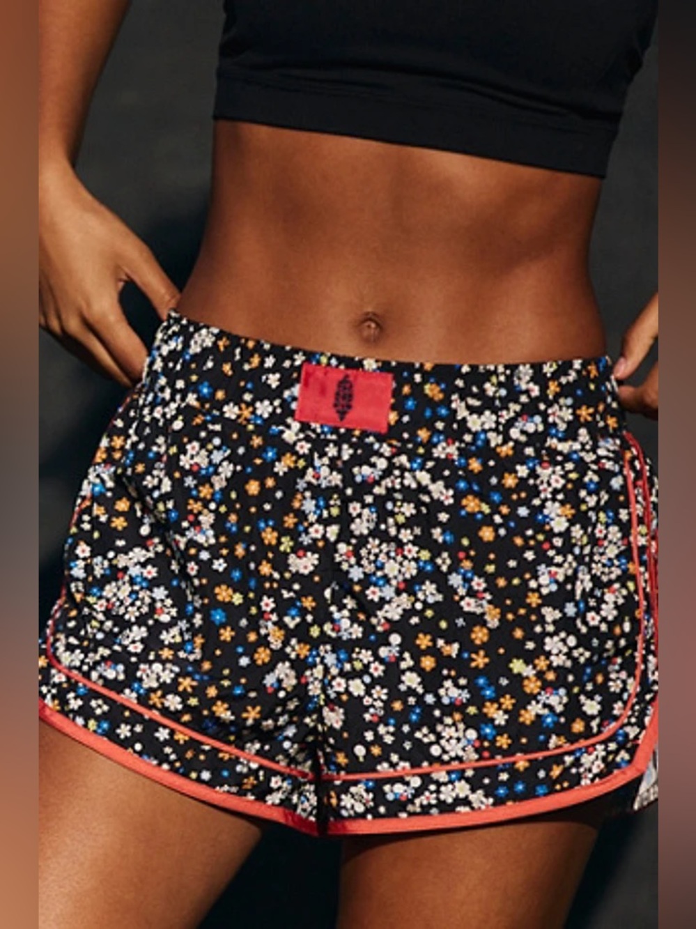 Free People| ‘Varsity Blues’ Printed Shorts - Picture 6 of 8